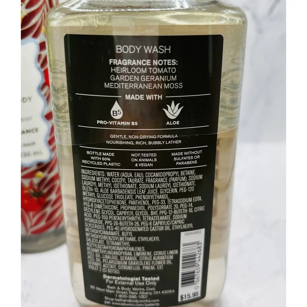 Bath & Body Works Off The Vine Fragrance Mist Body Hair Lotion Wash 3pc Set